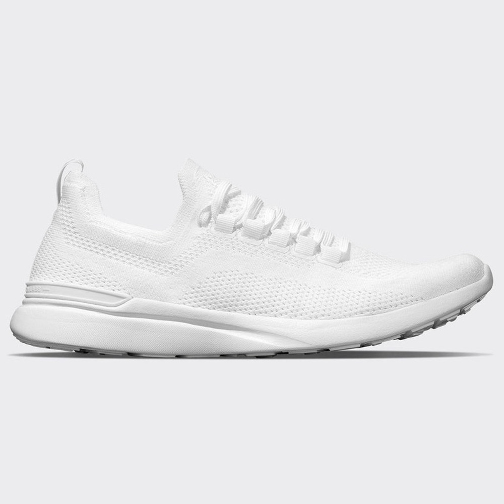 APL Women’s TechLoom Breeze White Running Shoe Lace Up Low Top Sneaker Size 8